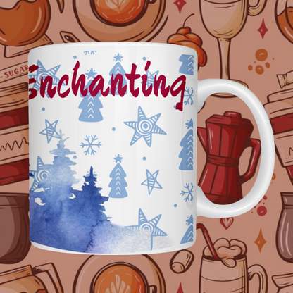 "Magical Enchanting Christmas" Ceramic Mug - Sip with Holiday Joy