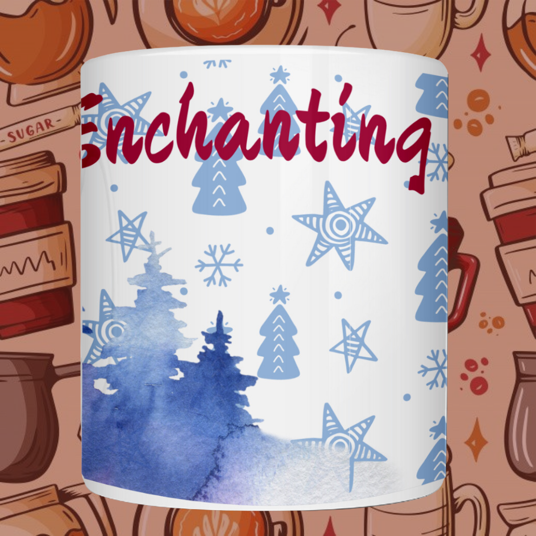 "Magical Enchanting Christmas" Ceramic Mug - Sip with Holiday Joy