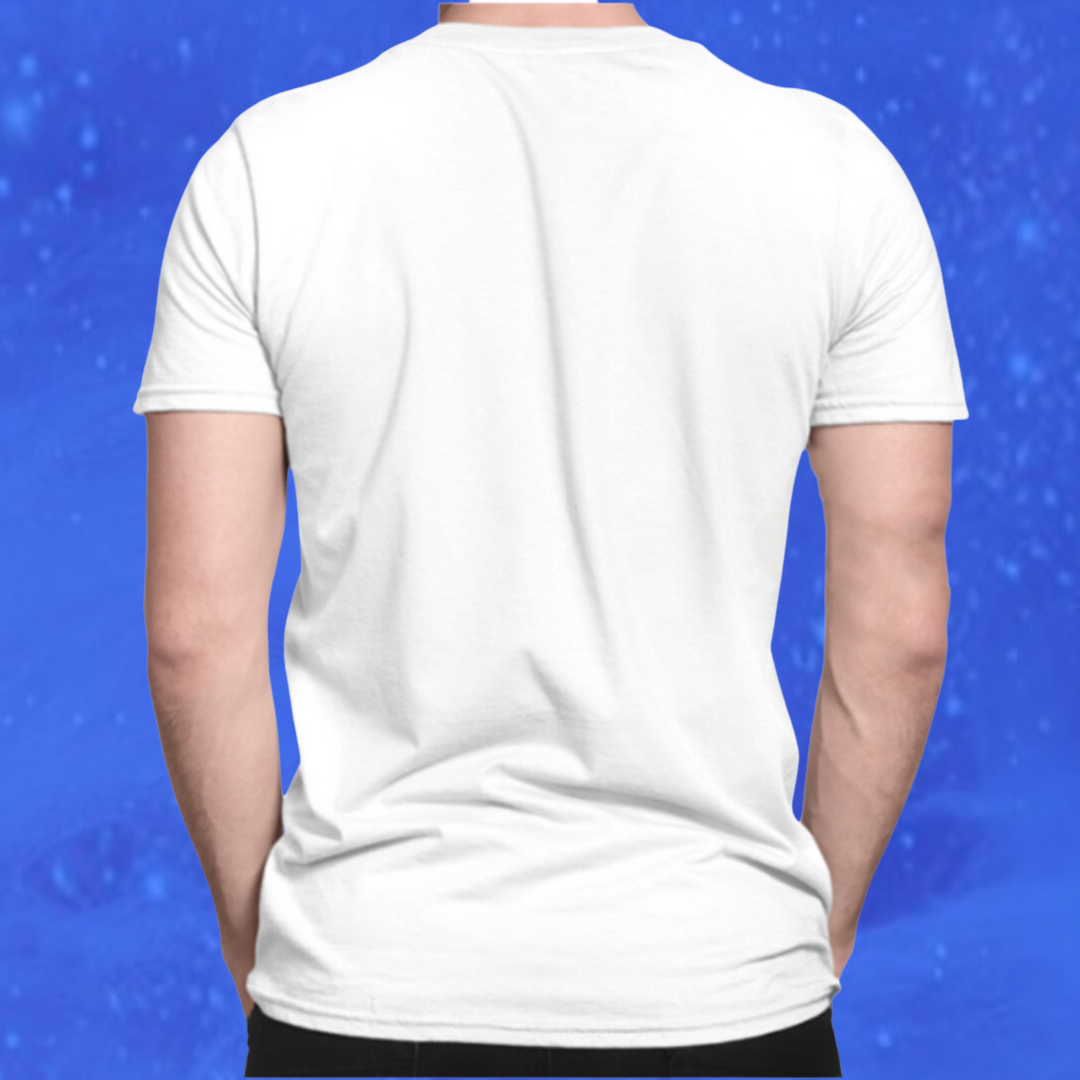 Men's "The More You Learn The More Your Earn" Printed White T-shirt