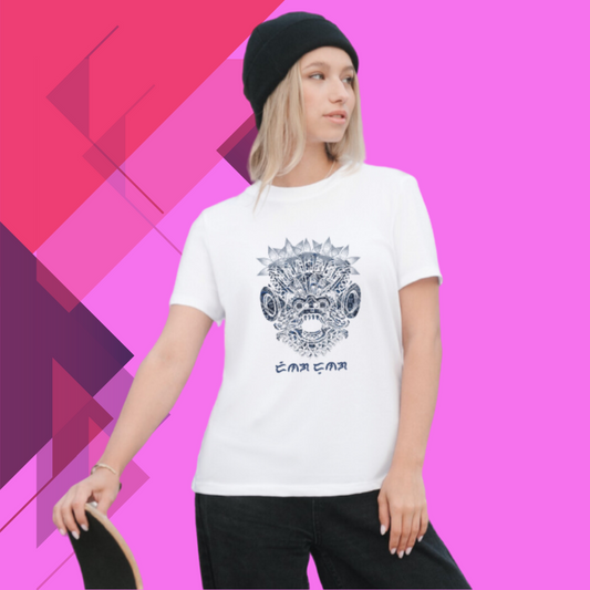 "Show Your Spirit with Our 'Mascot' Women's Printed White T-shirt"