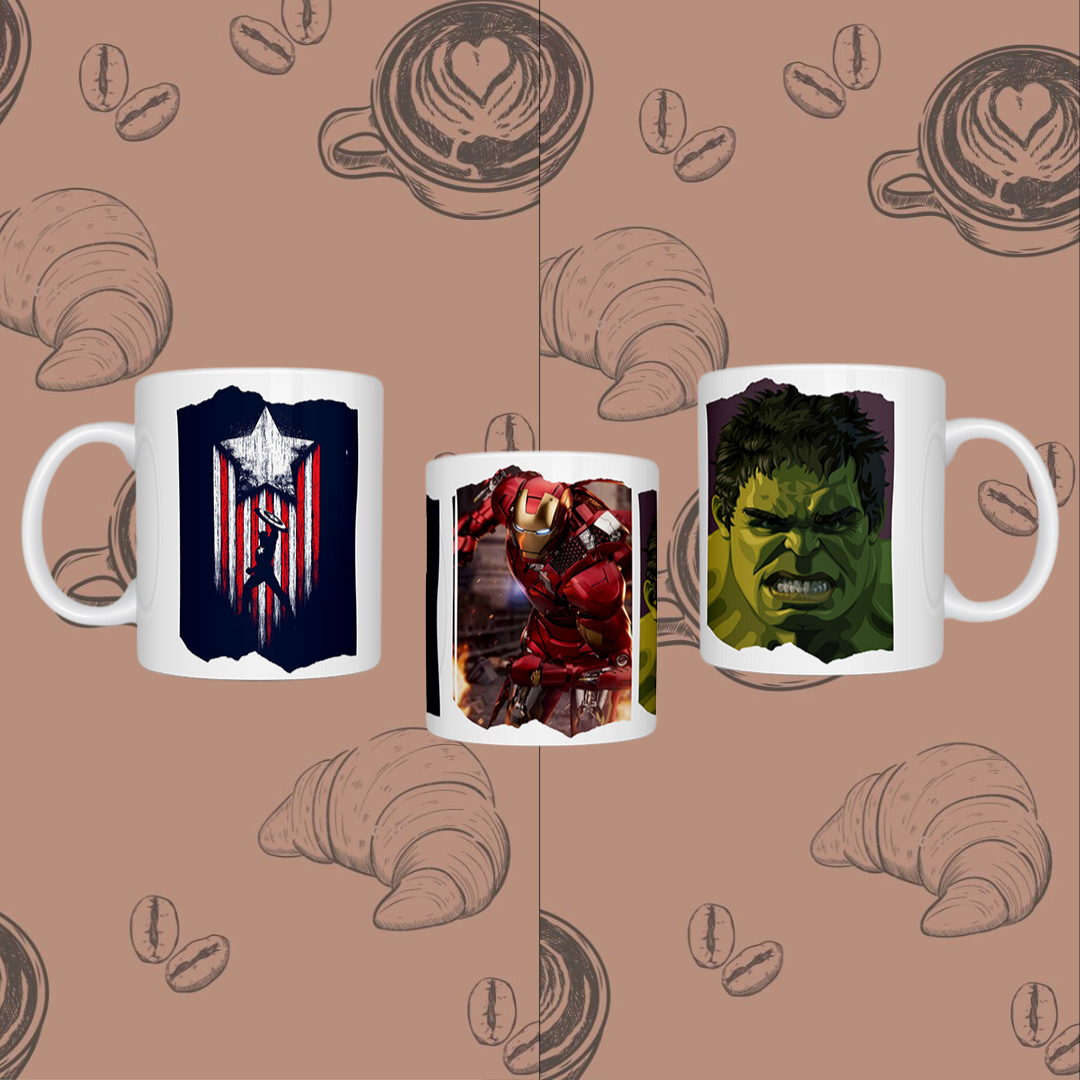 "Avengers Heroes" Printed Ceramic Mug - Unleash Your Inner Superhero