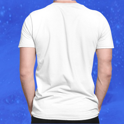 "Step Out of Your Comfort Zone with Our Great Things Never Come From Comfort Men's Printed White T-Shirt"