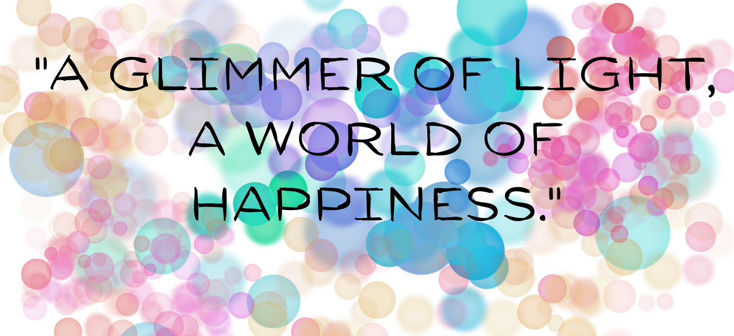 "Glimmer of Life , World of Happiness" Printed Ceramic Mug - Sip with Joyful Spirit