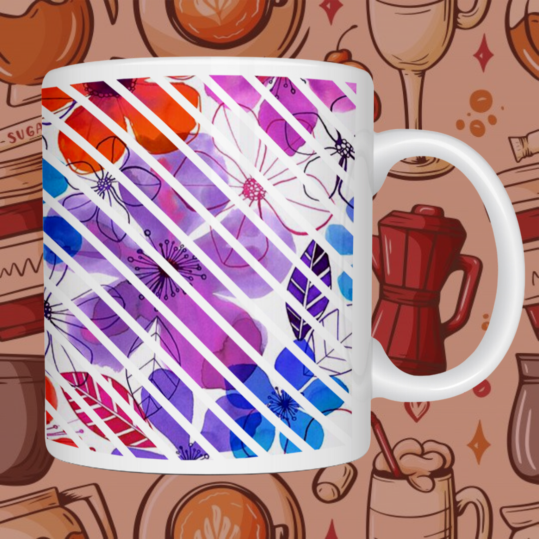 "Holi Colors" Printed Ceramic Mug - Celebrate the Festival of Colors