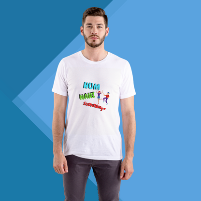 Men's "Hum Nahi Sudhrenge" Printed White T-Shirt