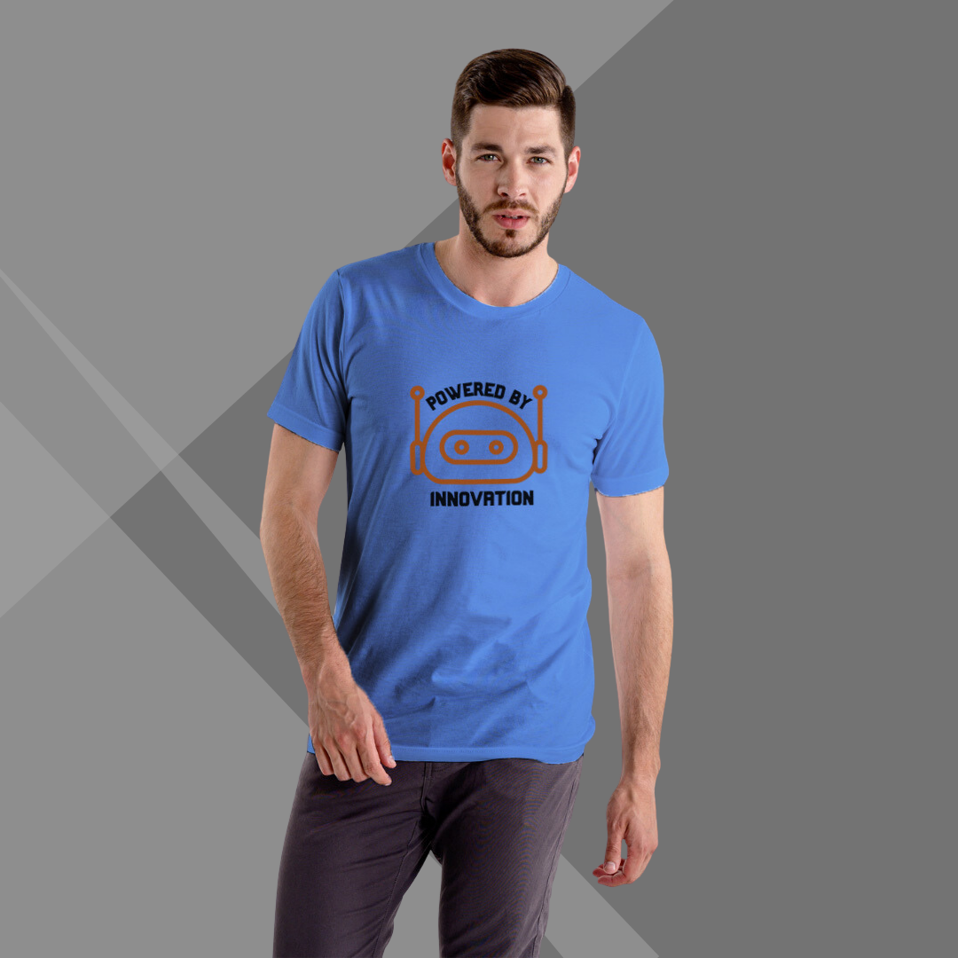 Blue Printed T-shirt for Men under 500