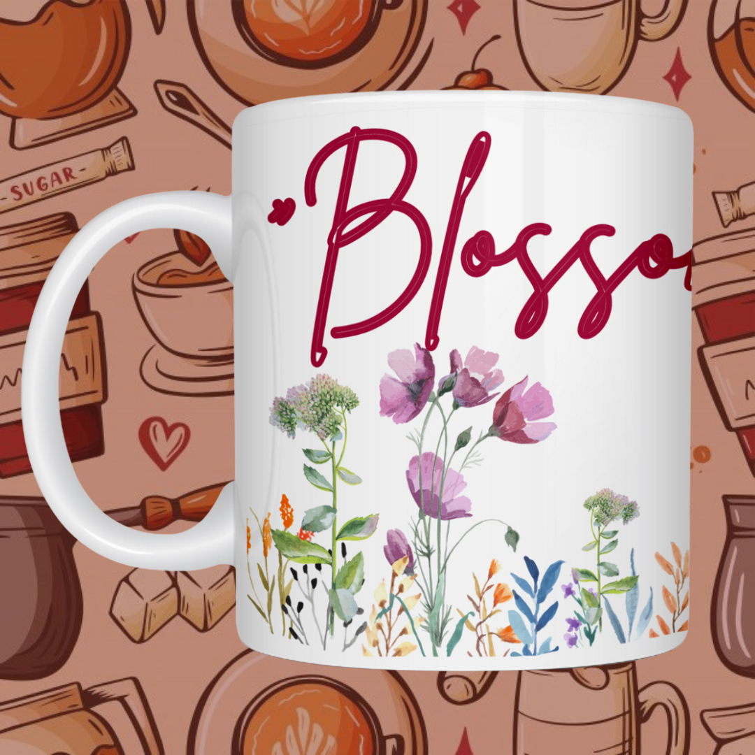 "Spring Blossoms & Bliss" Ceramic Mug - Embrace the Season's Beauty