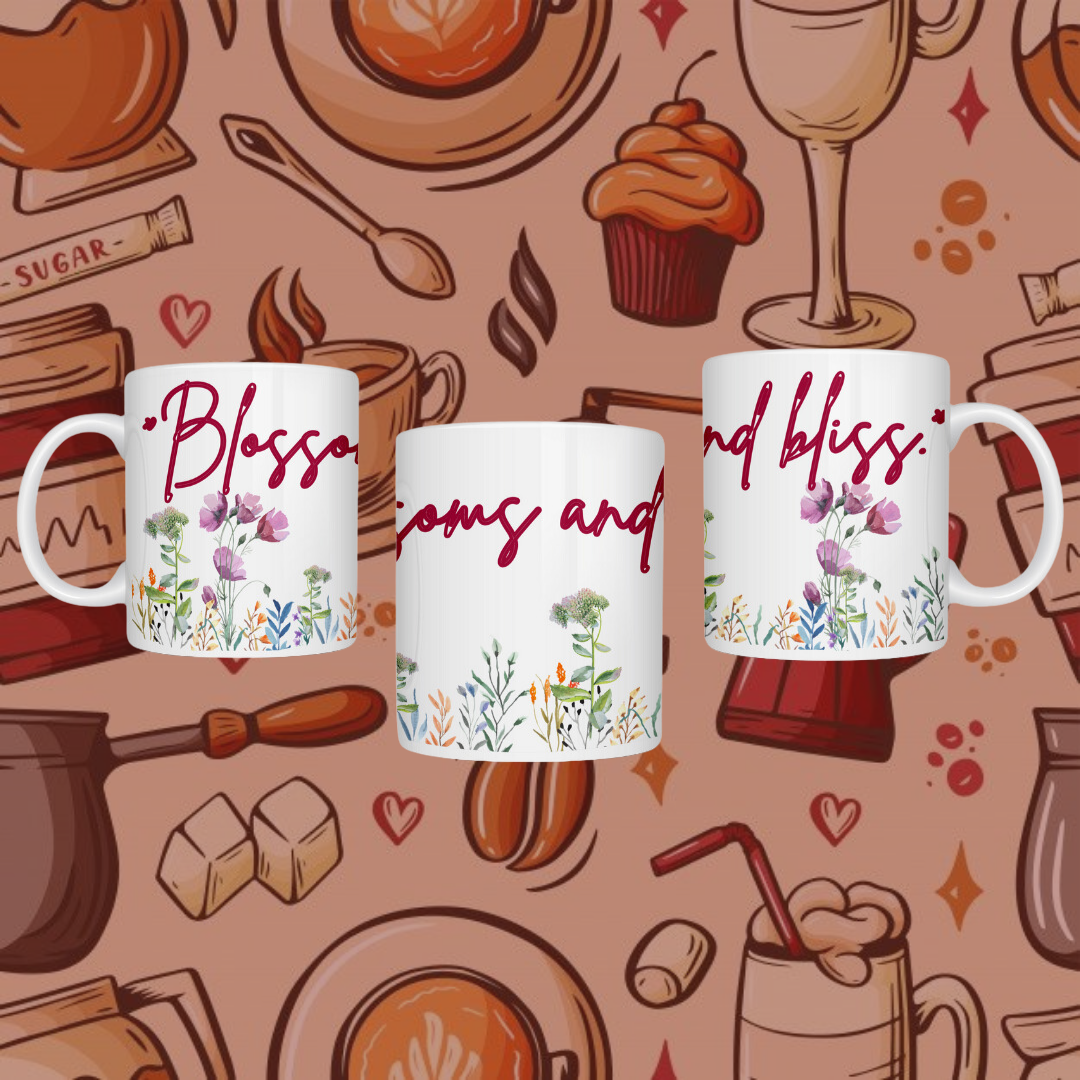 "Spring Blossoms & Bliss" Ceramic Mug - Embrace the Season's Beauty