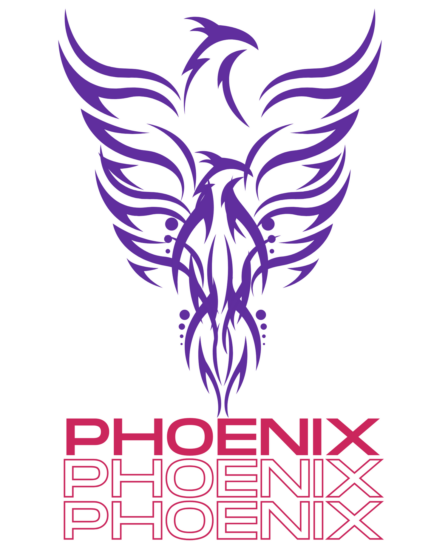 Rise Up with Our "Phoenix" Printed Men's White T-Shirt!