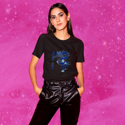 "Unleash Your Dark Side with 'Soul Eater' Printed Women's Black T-shirt!"