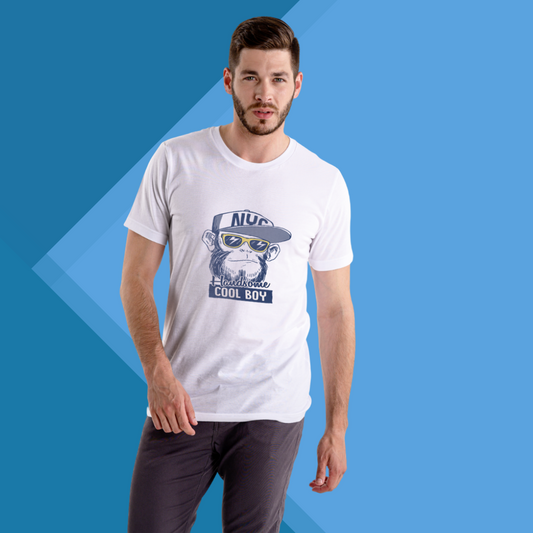 "Get the NYC Vibe with 'Handsome Cool Boy' Printed Men's T-Shirt"