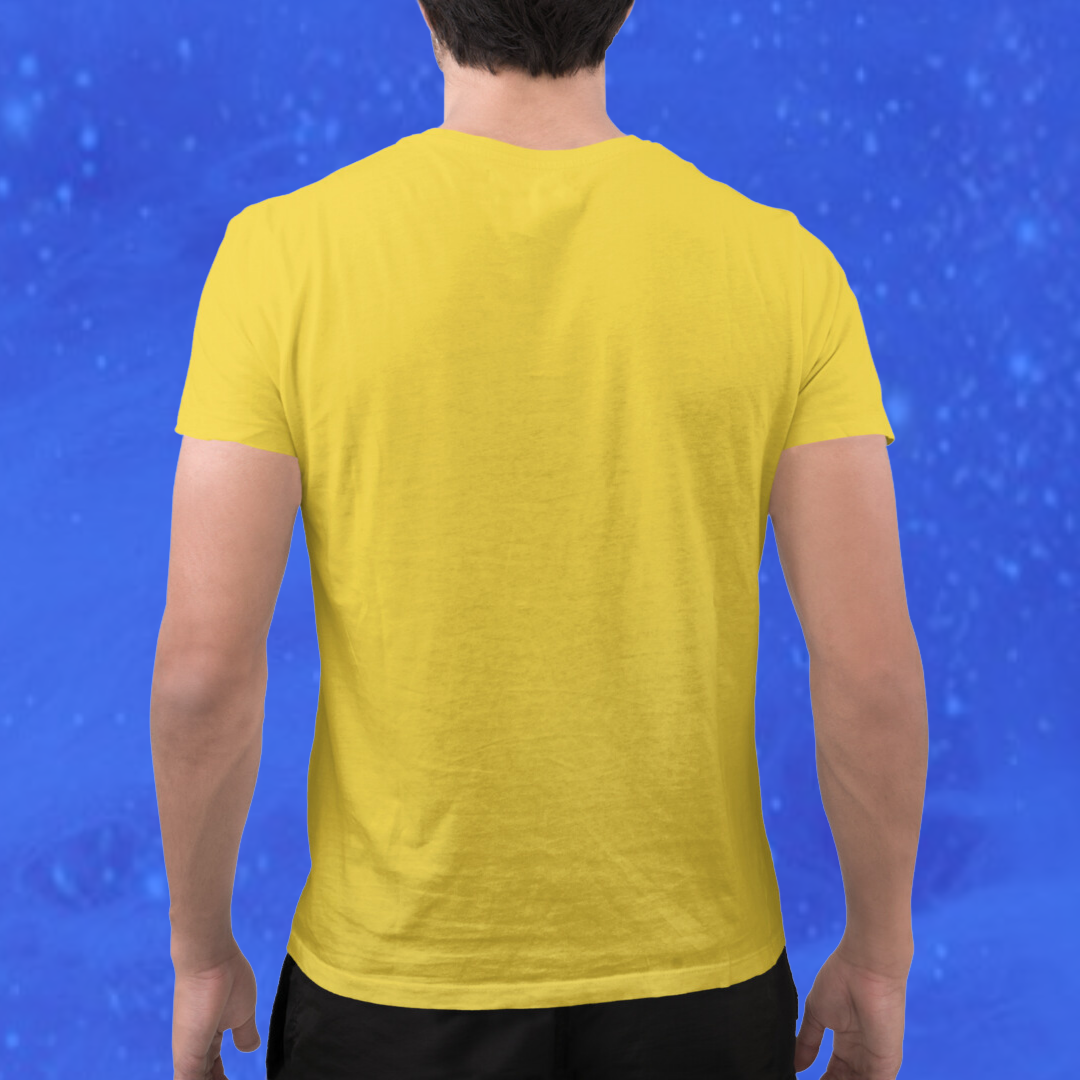 Men's "Punk Rock" Printed Yellow T-Shirt - Express Your Rebel Spirit!