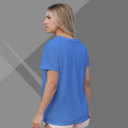 "Celebrate Female Empowerment with Women's 'She's a Game Changer' Printed Blue T-Shirt"