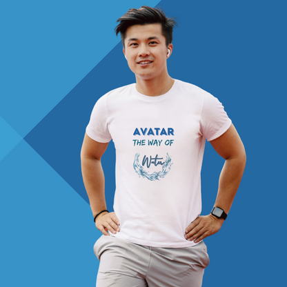 "Join the Journey with Our Men's 'Avatar The Way Of Water' Printed White T-Shirt"