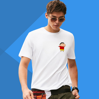 Shinchan Printed Men's White T-Shirt - Shinchan T-Shirt for Men's