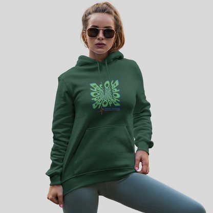 Spread Positive Vibes with Women's "Hope Cost's Nothing" Printed Green Hoodie!