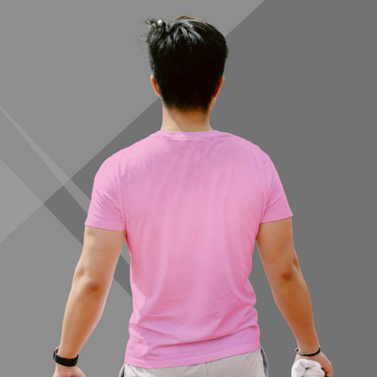 "Embark on the 'Hunt for Success' with the Men's Printed Pink T-Shirt"