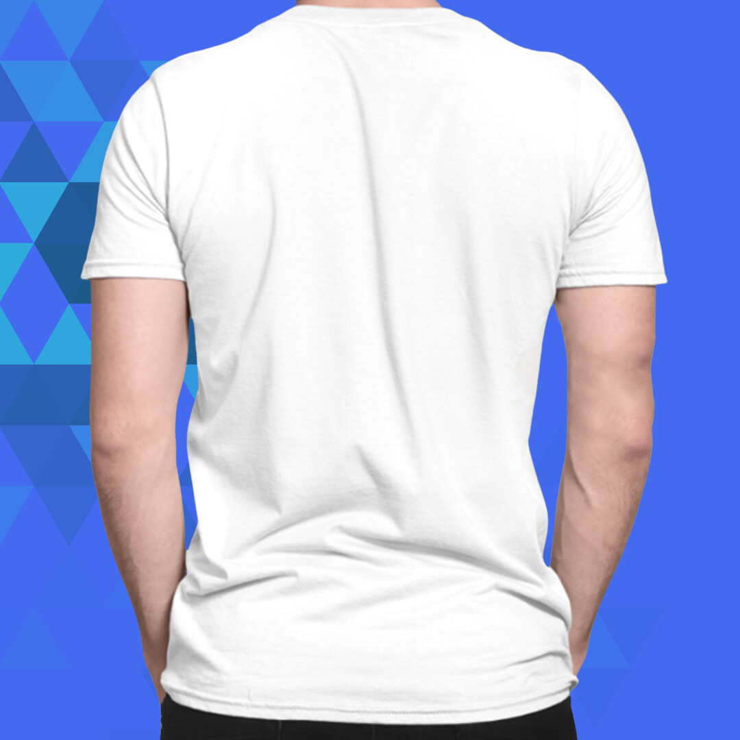 Libra Zodiac white printed t-shirt for men back