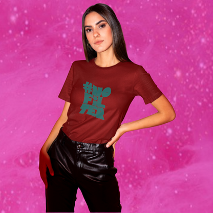 "Embrace Your Authentic Self with Our Women's '#No Filter' Printed Maroon T-shirt"