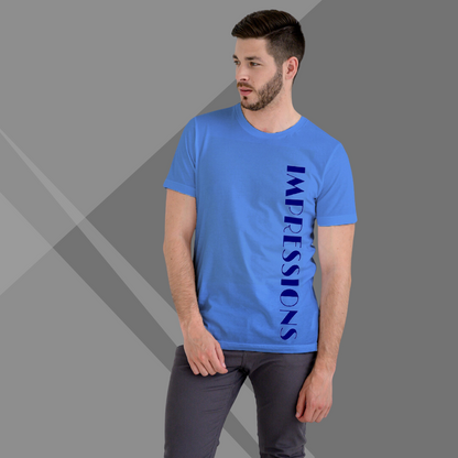 Blue Printed T-shirt for Men under 500