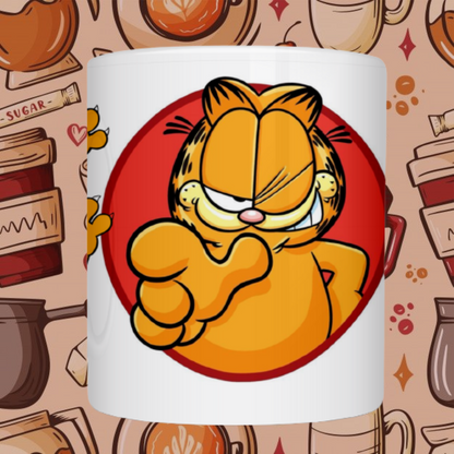 "Garfield Cartoon" Printed Ceramic Mug - Sip in Playful Style