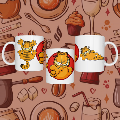 "Garfield Cartoon" Printed Ceramic Mug - Sip in Playful Style