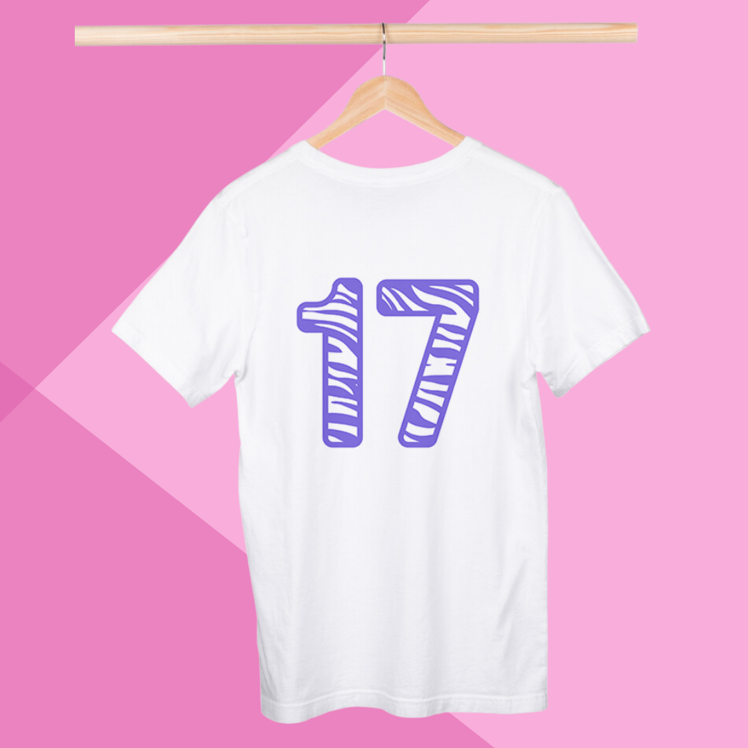 "Seventeen Splendor" Printed White T-Shirt - Embrace the Prime