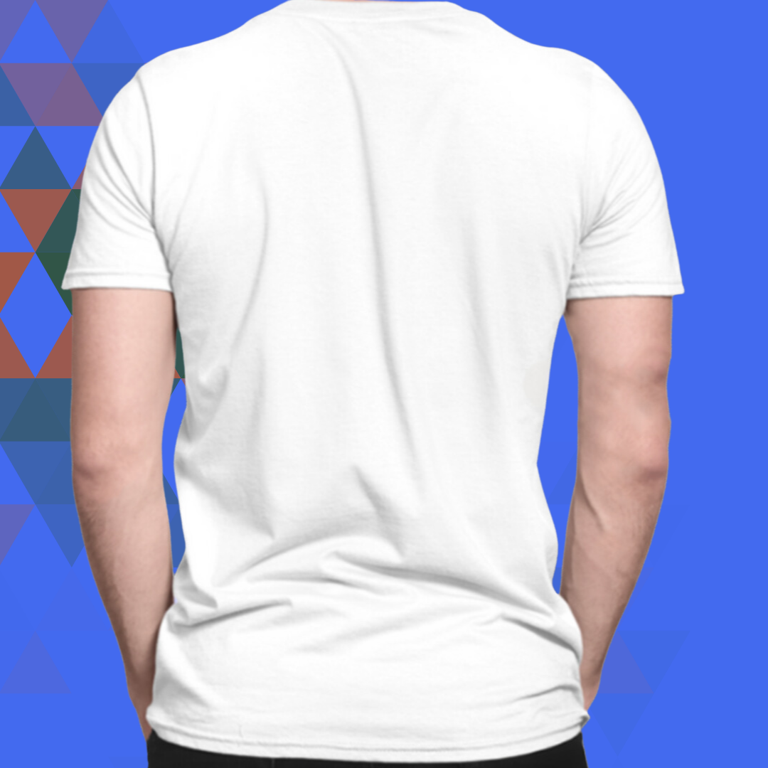 Zodiac white printed t-shirt for men back