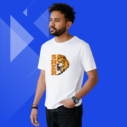 White Printed T-shirt for Men under 500