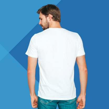 "Promote Tolerance with Our 'Numerical 9' Men's Printed White T-shirt"