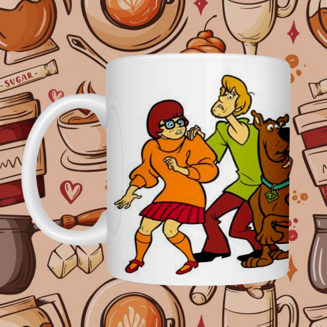 "Scooby-Doo Gang" Ceramic Mug - Unmask the Mystery with Every Sip