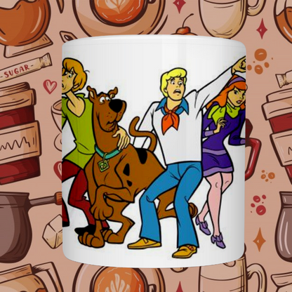 "Scooby-Doo Gang" Ceramic Mug - Unmask the Mystery with Every Sip