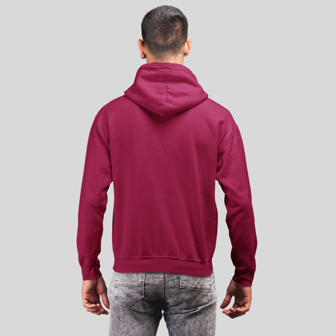 "Express Yourself with Emotions Destroy Everything Printed Men's Maroon Hoodie"