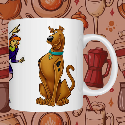 "Scooby-Doo Gang" Ceramic Mug - Unmask the Mystery with Every Sip