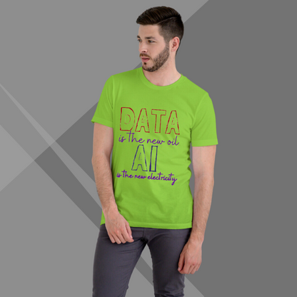 DATA AI Printed Men's Green T-Shirt - Perfect T-Shirt for Technology Lover's