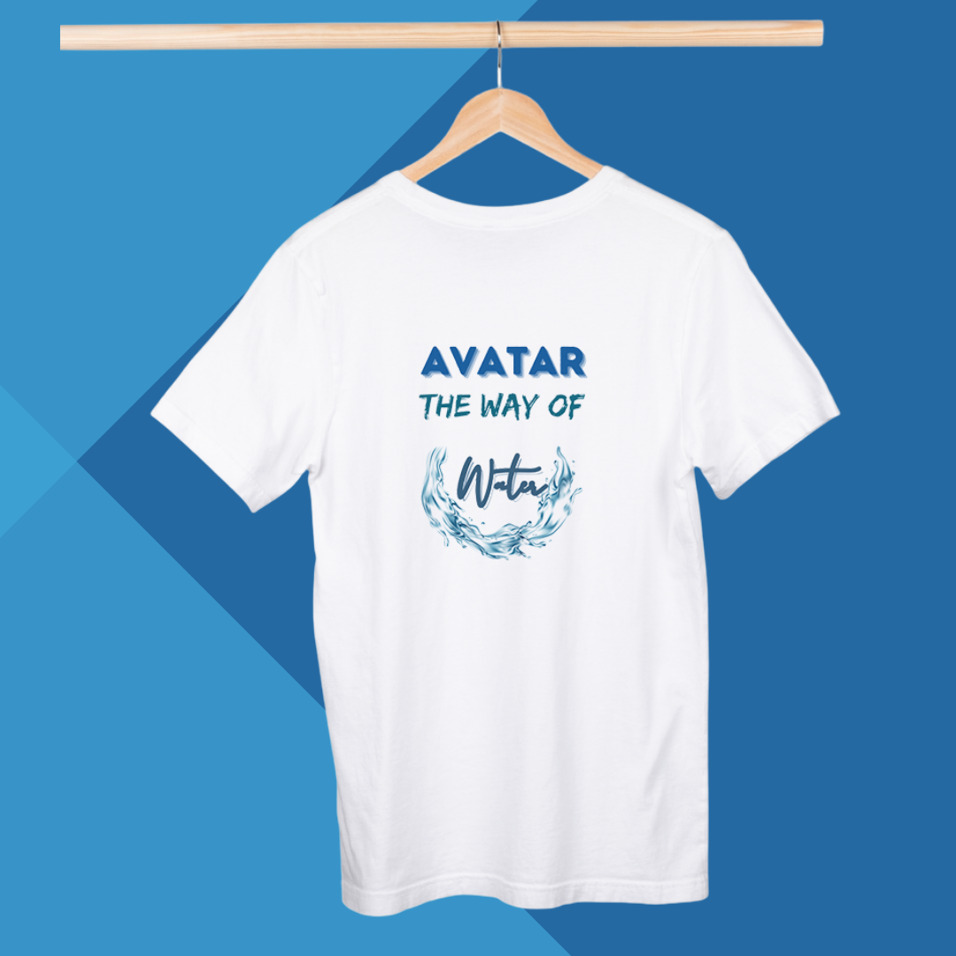 "Join the Journey with Our Men's 'Avatar The Way Of Water' Printed White T-Shirt"