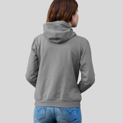 Spread Positive Vibes with Women's "Hope Cost's Nothing" Printed Grey Hoodie!