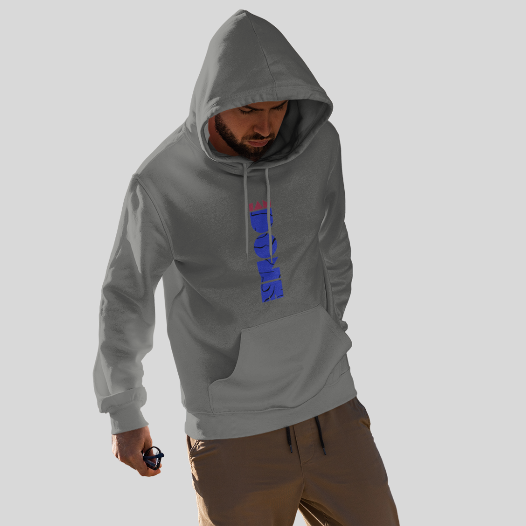 Men's "Done" Printed Grey Hoodie - Perfect Addition to Your Casual Wardrobe!