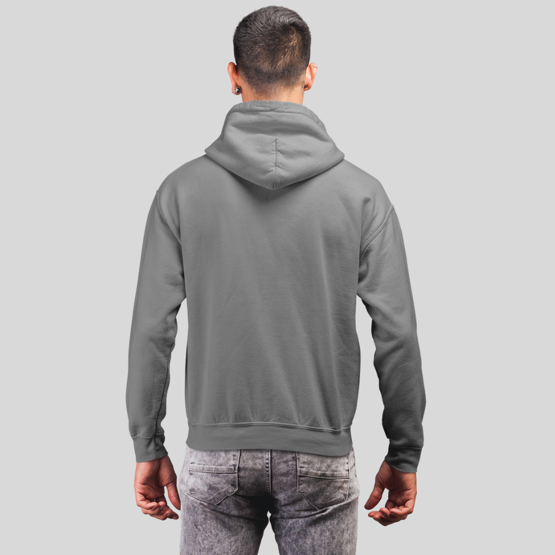 Men's "Done" Printed Grey Hoodie - Perfect Addition to Your Casual Wardrobe!