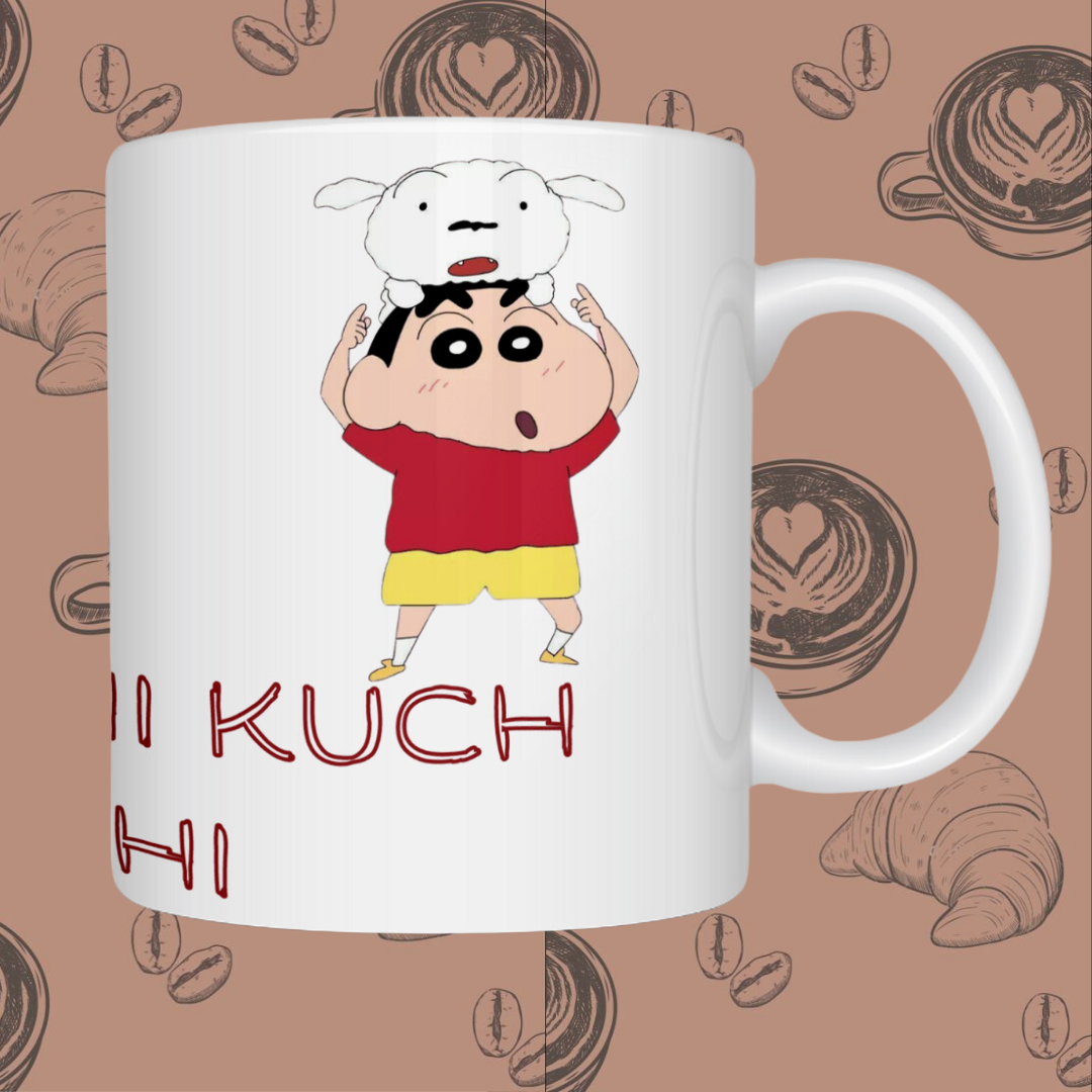 "Shinchan Attitude" Ceramic Mug - Quirky Sips with a Catchphrase