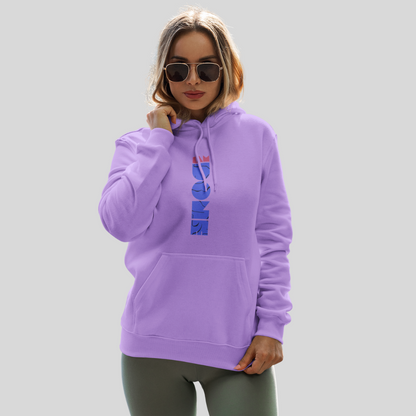 Stay Cozy and Chic with Our "DONE" Printed Women's Lavender Hoodie!