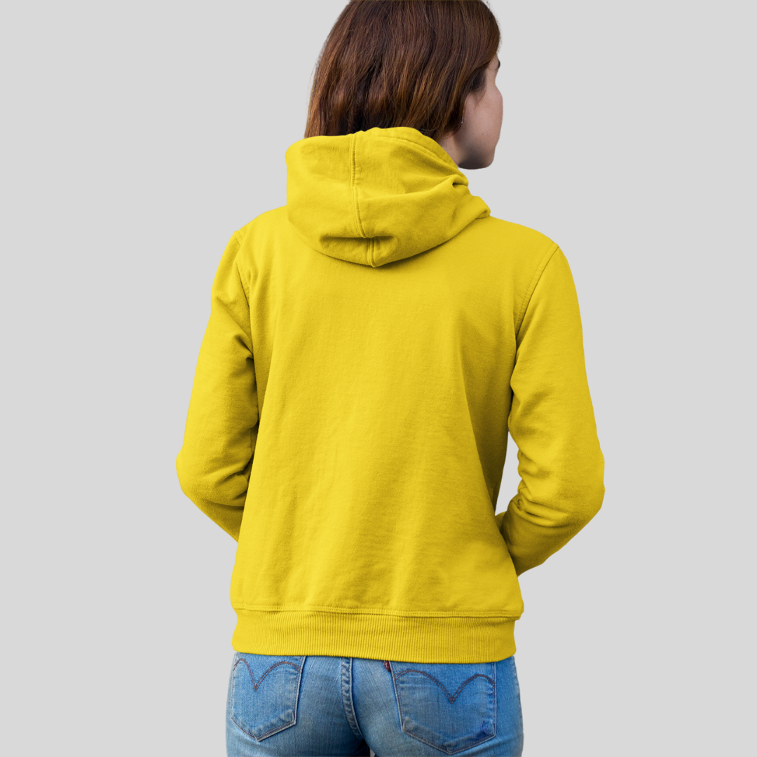 "Emotions Destroy Everything" Printed Women's Yellow Hoodie!