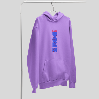 Stay Cozy and Chic with Our "DONE" Printed Women's Lavender Hoodie!