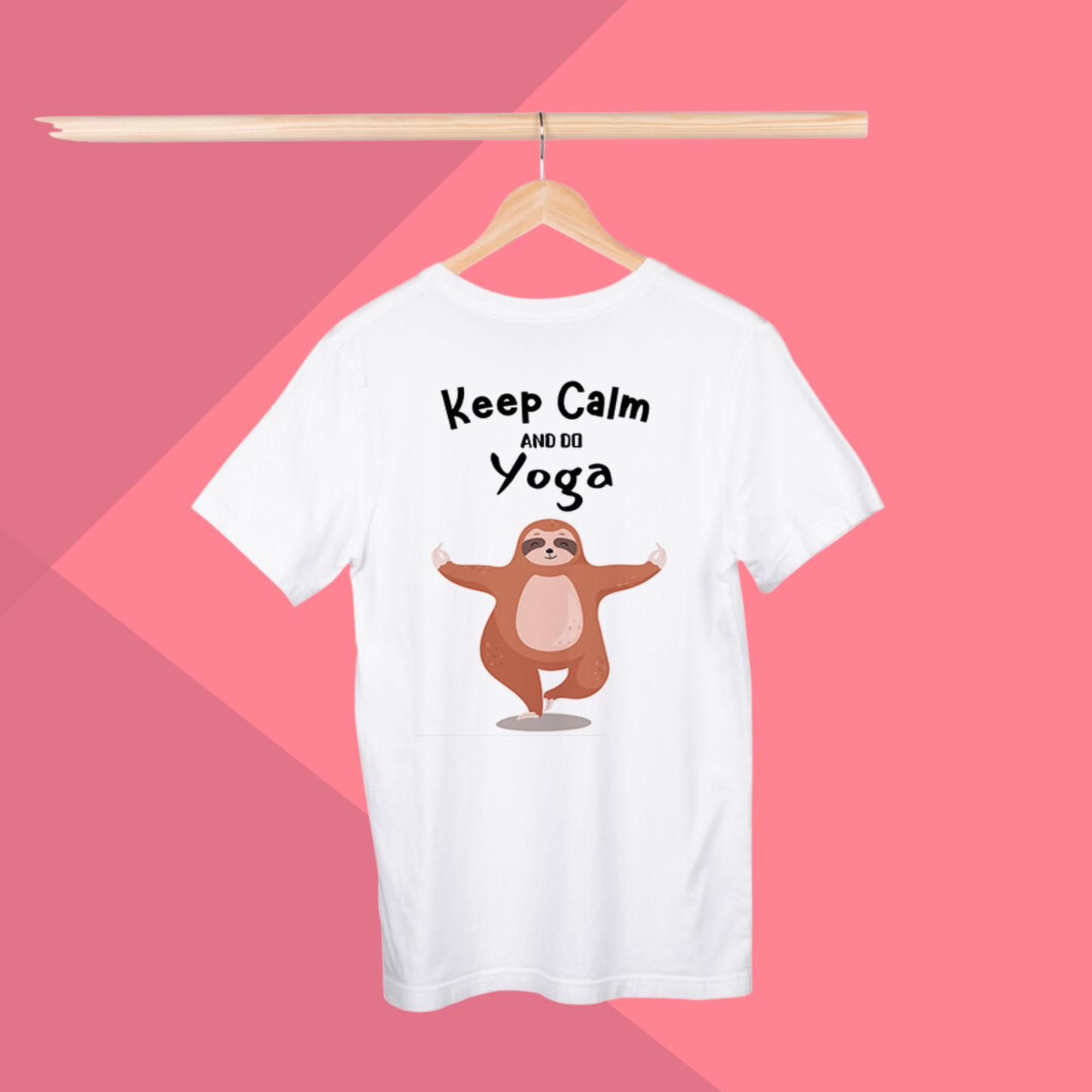 Keep Calm Yoga Printed Women's T-Shirt - Mystical T-Shirt for Women's