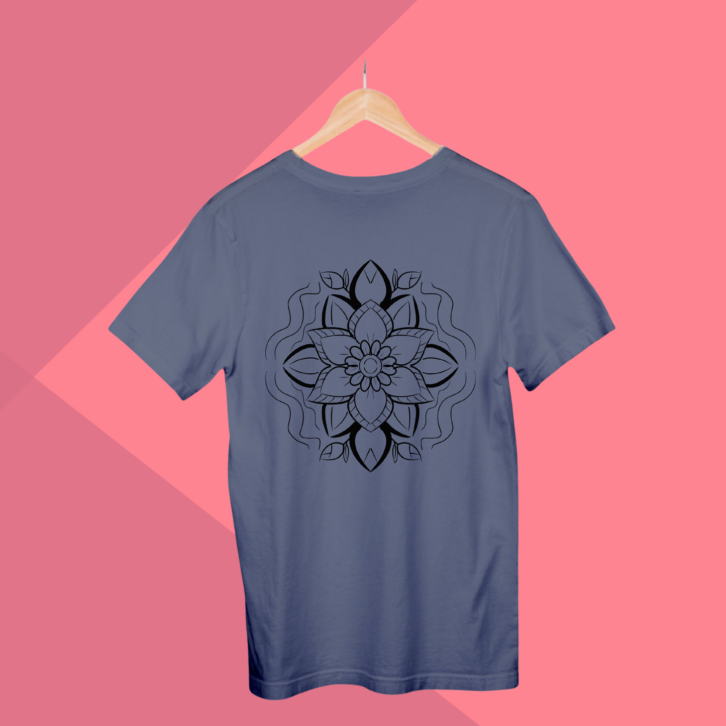 Chakra Symbol Printed Women's Grey T-Shirt