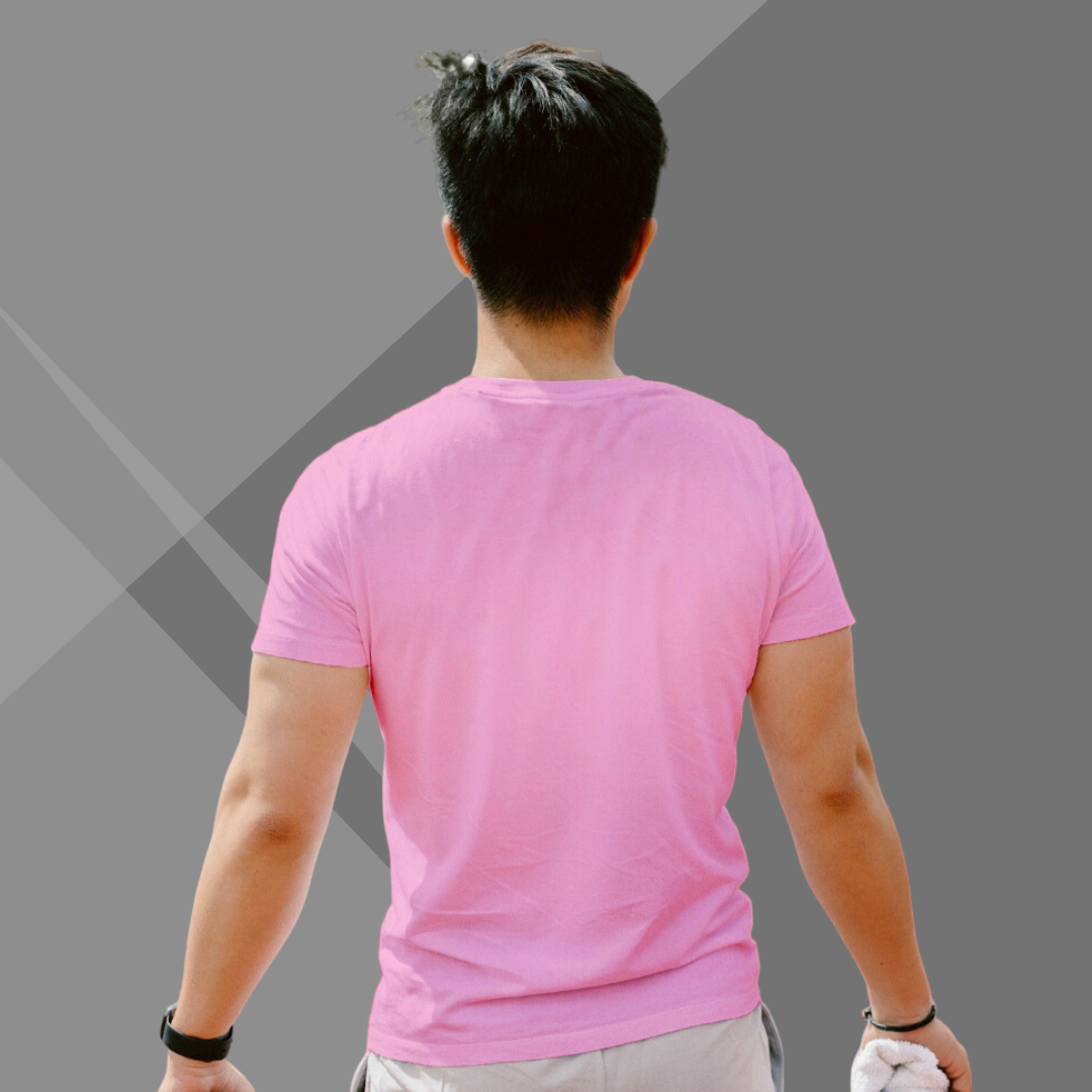 "Rock the 'Sunglass Swagger' with the Men's Printed Pink T-Shirt"