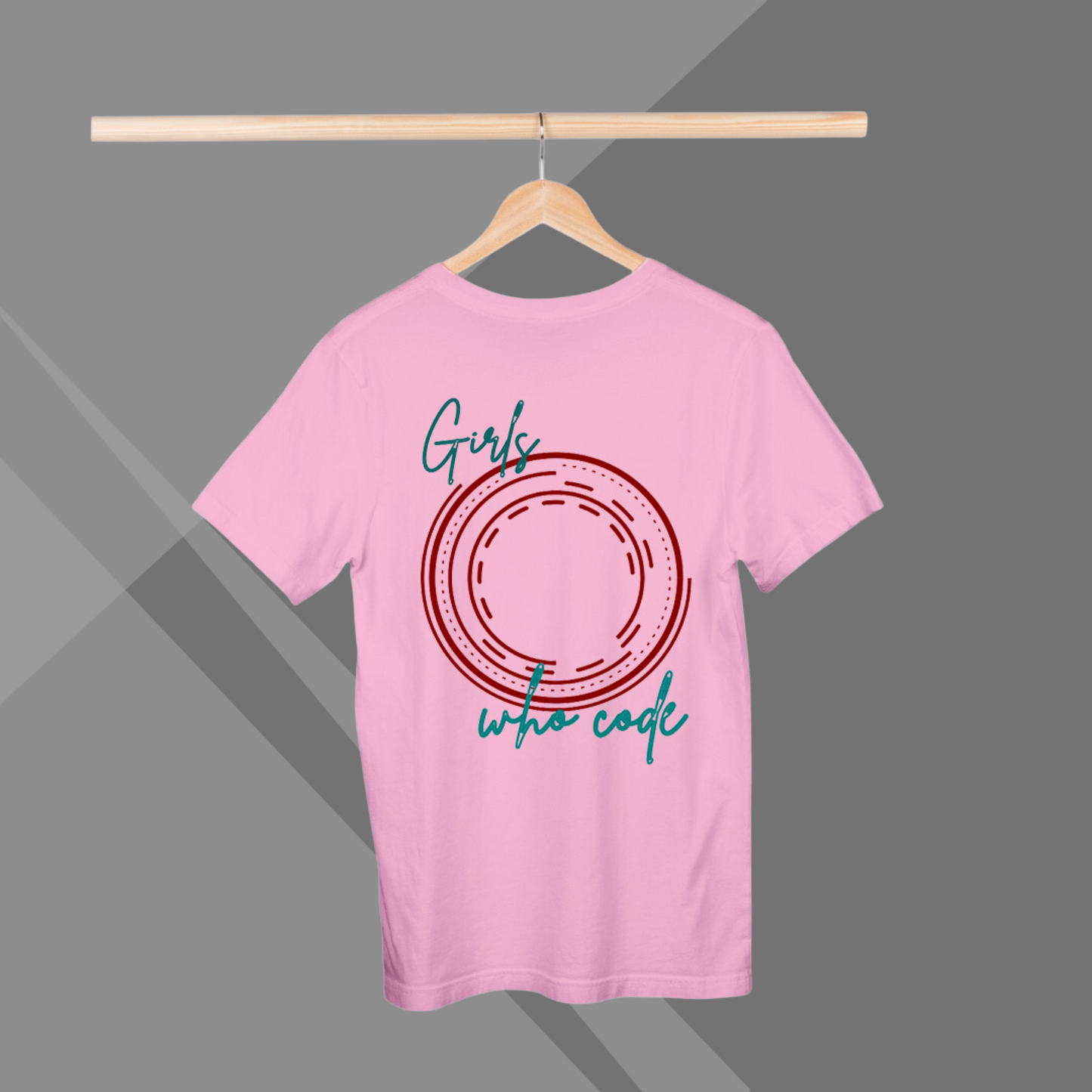 Girls Who Code Printed Women's Pink T-Shirt - Women's Tech T-Shirt