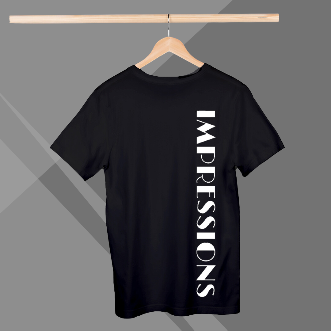 Women's IMPRESSION Printed Black Premium T-Shirt - Best Selling Women's Cotton T-Shirt