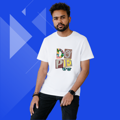 Add Some Swagger to Your Style with this "Dope" Printed White T-Shirt for Men