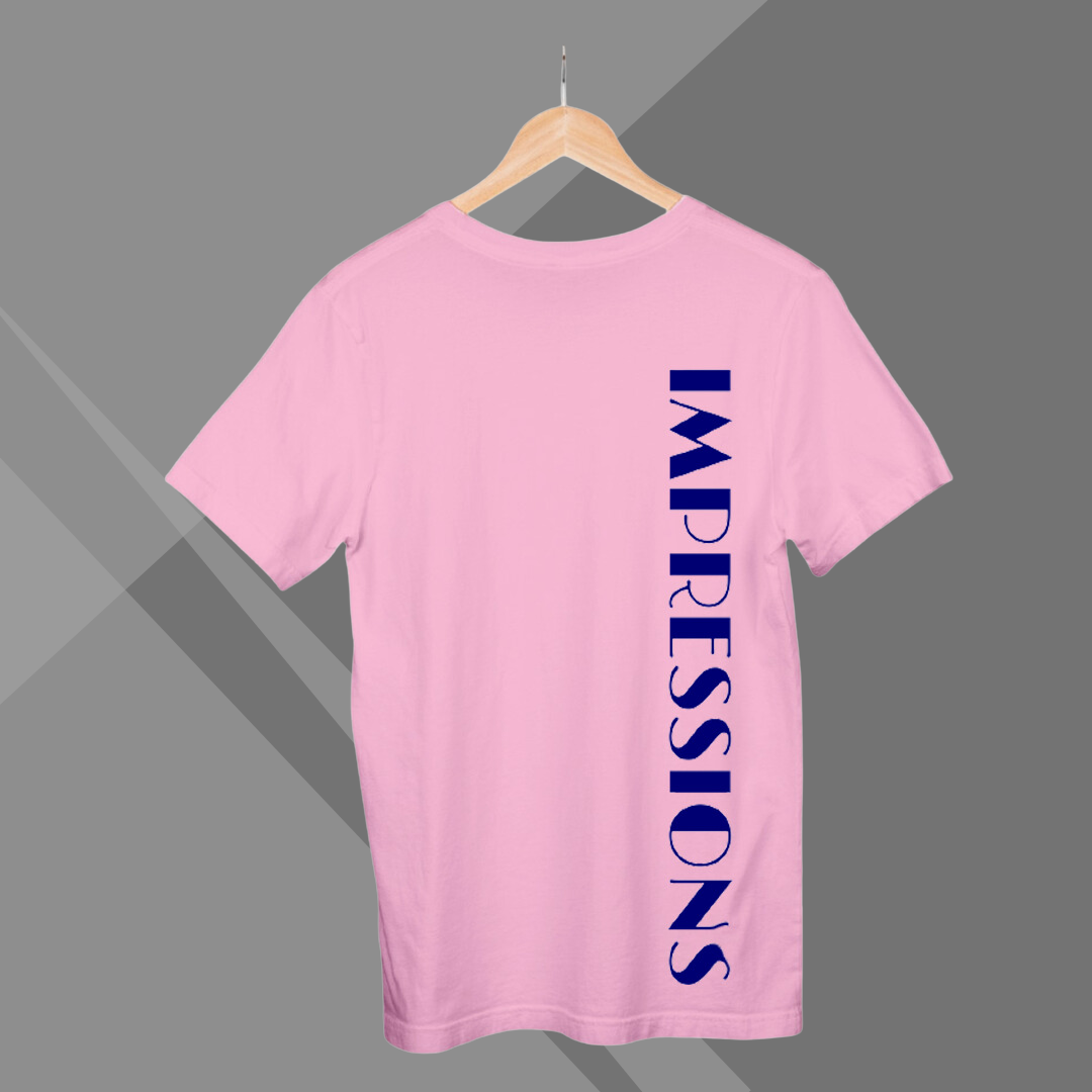 Women's IMPRESSION Printed Pink Premium T-Shirt - Best Selling Women's Cotton T-Shirt